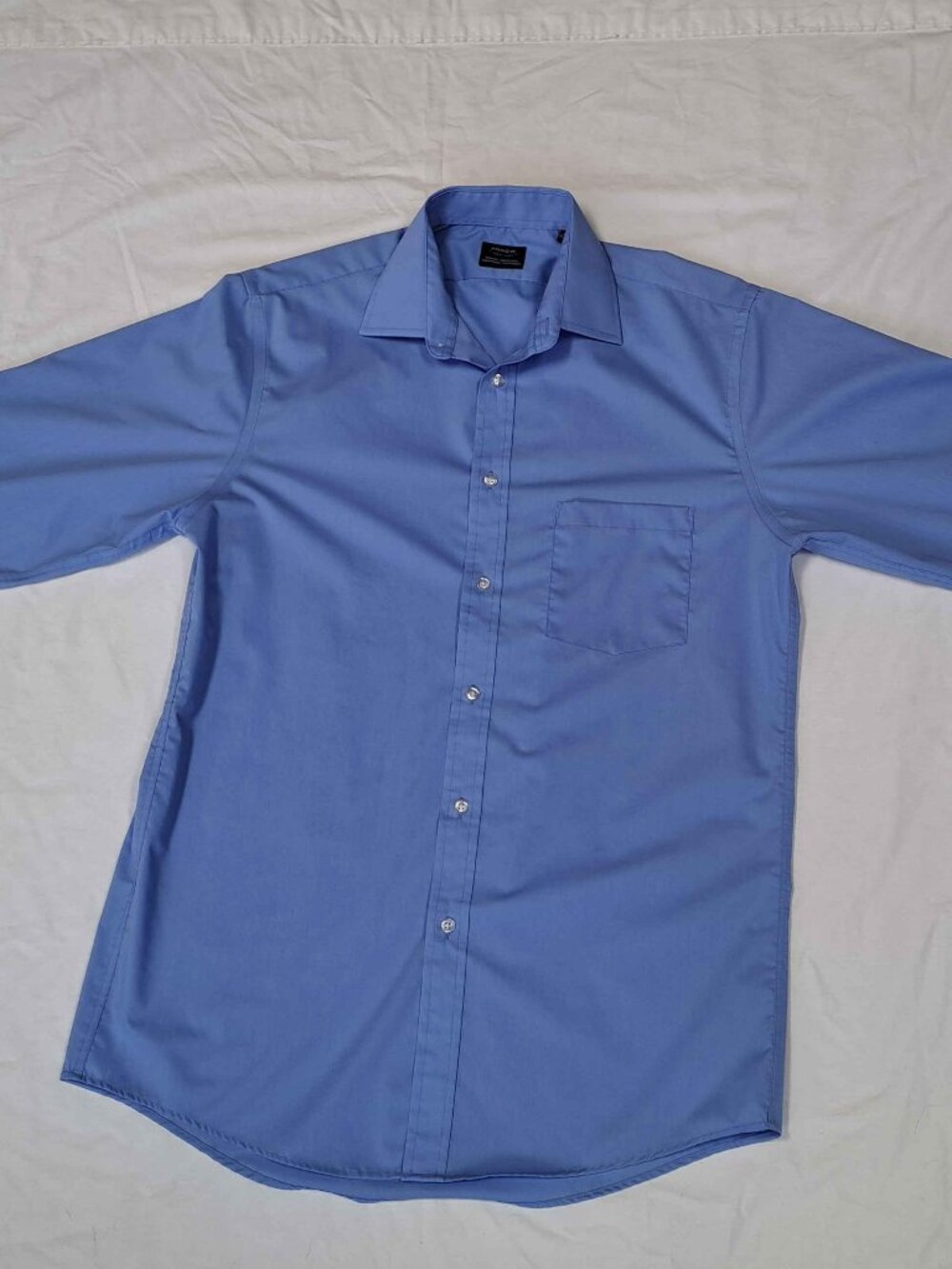 Arrow Dress Shirt Men’s M Blue Button Down Long Sleeve Regular Fit
